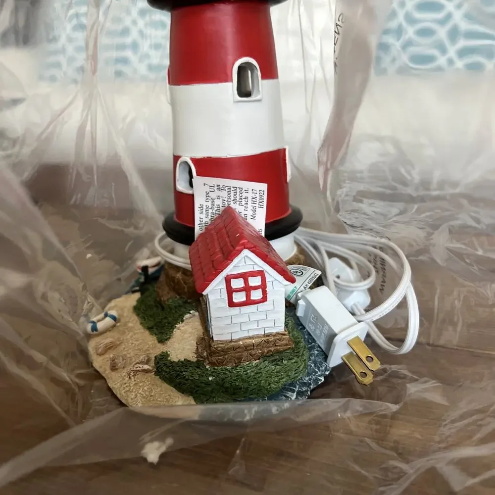vintage Cracker Barrel Lighthouse Accent Light RARE EUC Works Model HX-17